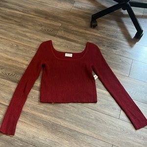 Old Navy Cropped Square Neck Sweater - XL